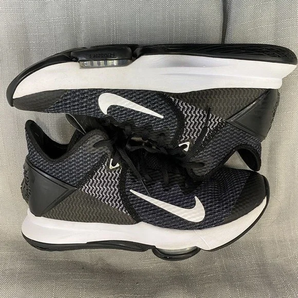 Nike Lebron Witness lV Black And White BV7427-001 Size 8.5 - Picture 7 of 9